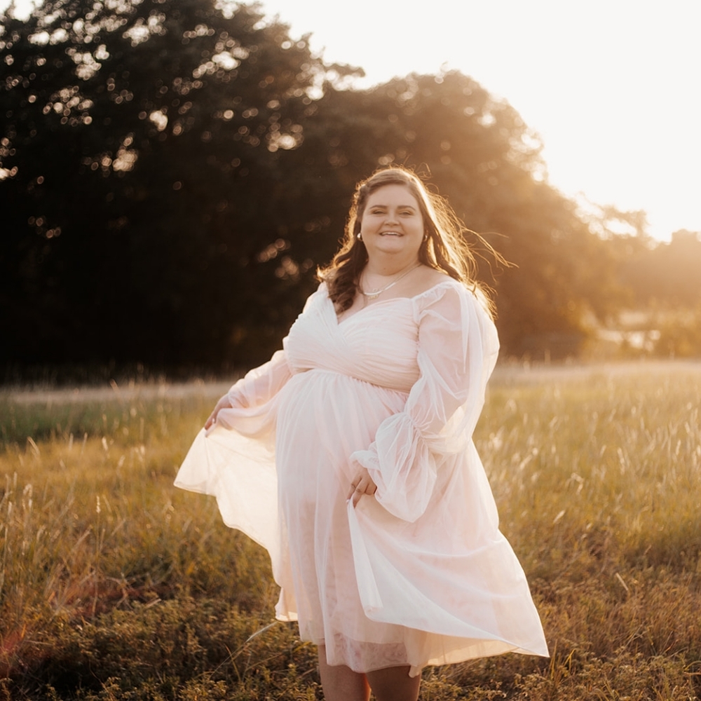 Tiered Puff Dress - Eloquii - size 24 - pale pink blush